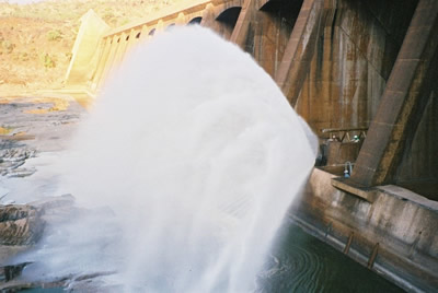 Julius Dam operational testing during five-year inspection