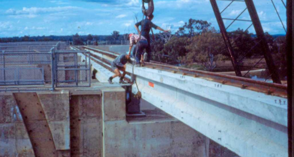 Construction of Coolmunda Dam