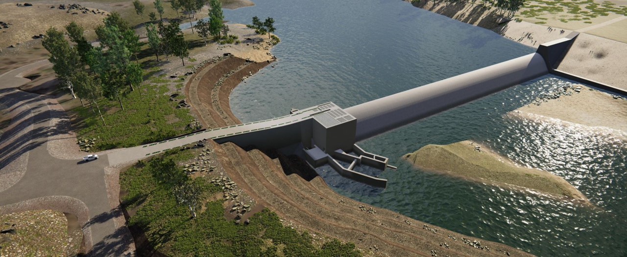 Rookwood Weir proposed 3D plan