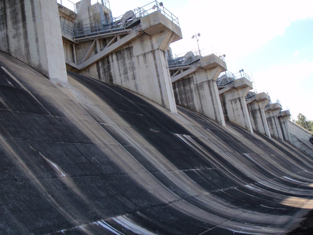 Leslie Dam spillway