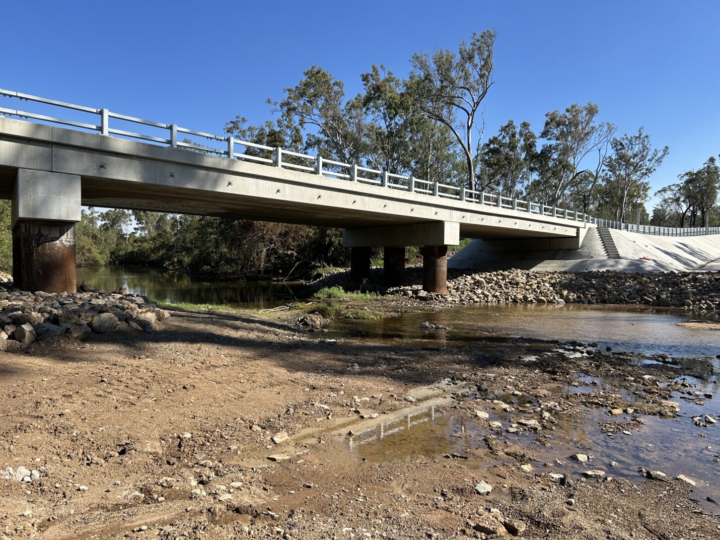 Completed bridge over Degilbo Creek, Queensland